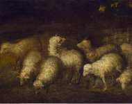 Murillo Bartolome Esteban Sheep at a Watering Place  - Hermitage